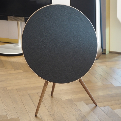 Beoplay A9, 4. generation - Brass Tone/Smoked Oak m. Google Assistant
